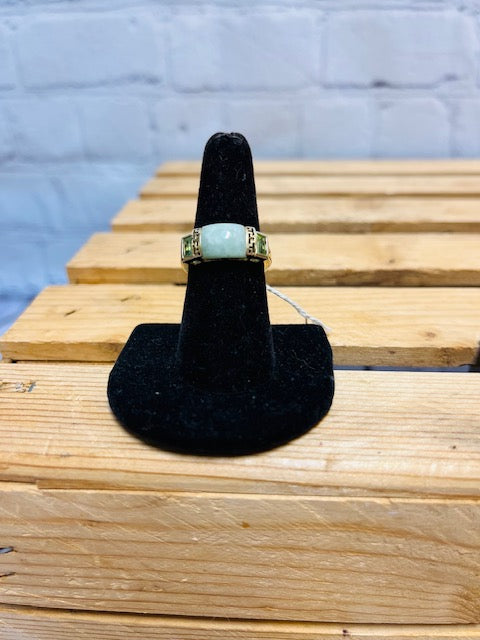 10k Jade Ring